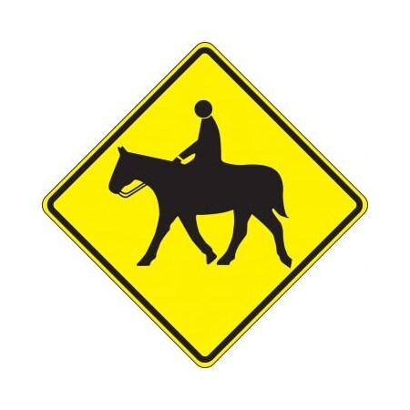 CROSSING SIGN EQUESTRIAN 30 X 30 DG FRW726DP